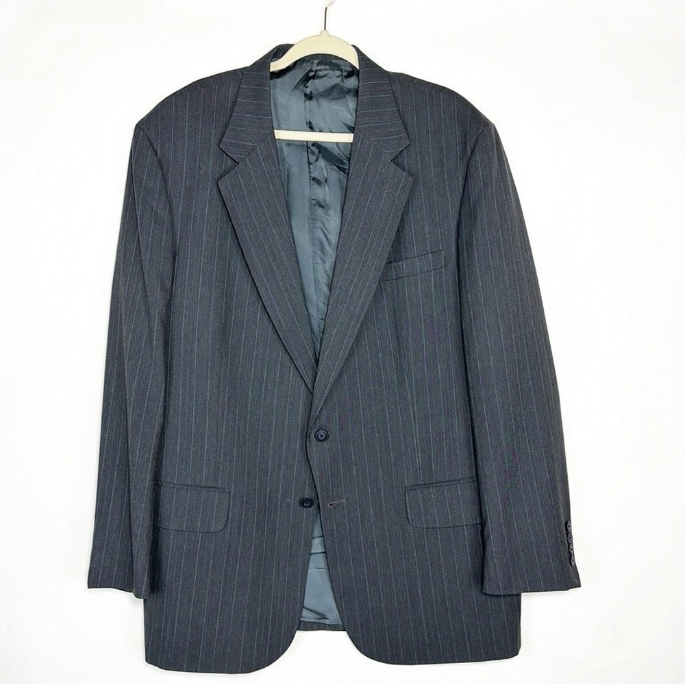 Eddie Bauer Dark Gray Pinstripe Blazer